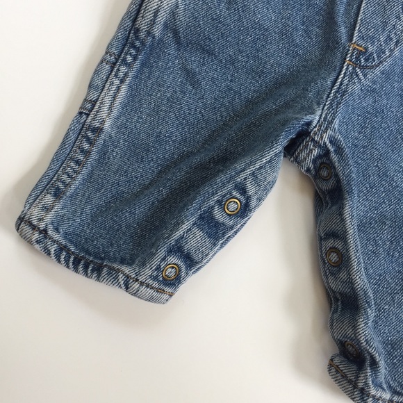 Vintage OshKosh Denim Overalls 3-6 Months - Picture 4 of 8
